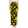 Manipura Chakra Pattern Print High Slit Maxi Skirt
