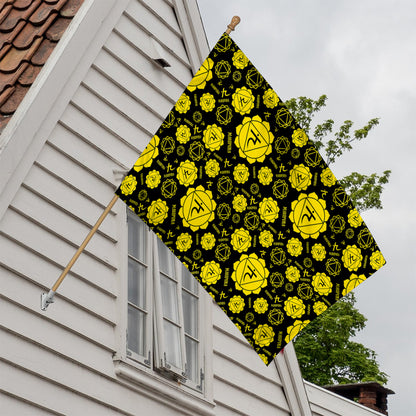 Manipura Chakra Pattern Print House Flag