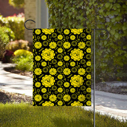 Manipura Chakra Pattern Print House Flag