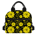 Manipura Chakra Pattern Print Insulated Lunch Bag