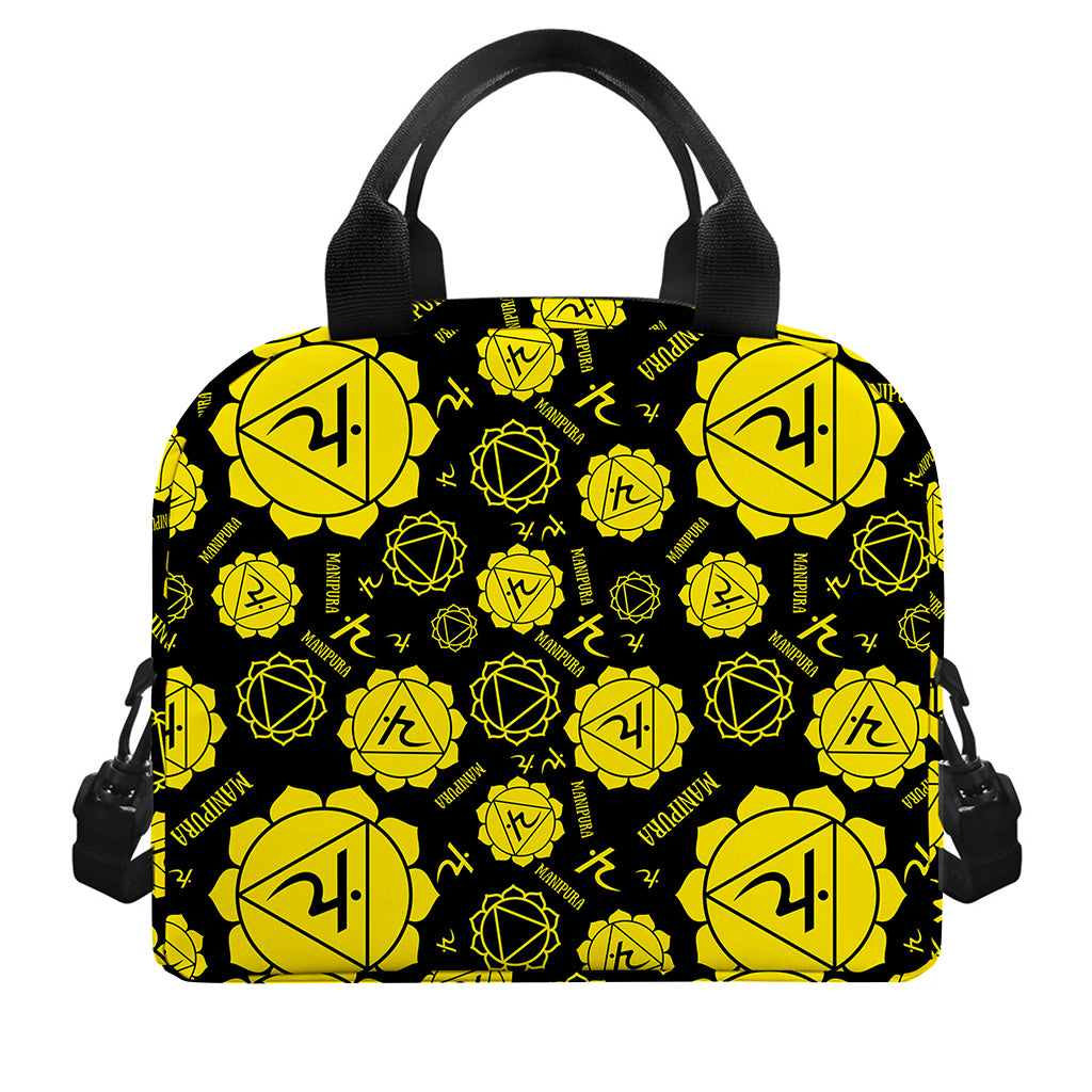 Manipura Chakra Pattern Print Insulated Lunch Bag