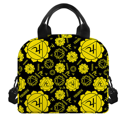 Manipura Chakra Pattern Print Insulated Lunch Bag