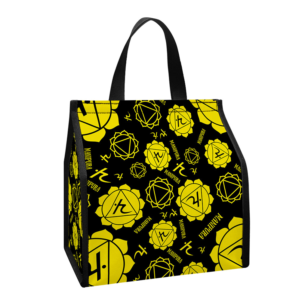 Manipura Chakra Pattern Print Insulated Lunch Tote