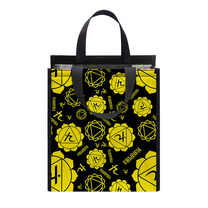 Manipura Chakra Pattern Print Insulated Lunch Tote