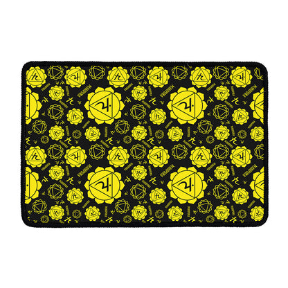 Manipura Chakra Pattern Print Kitchen Mat