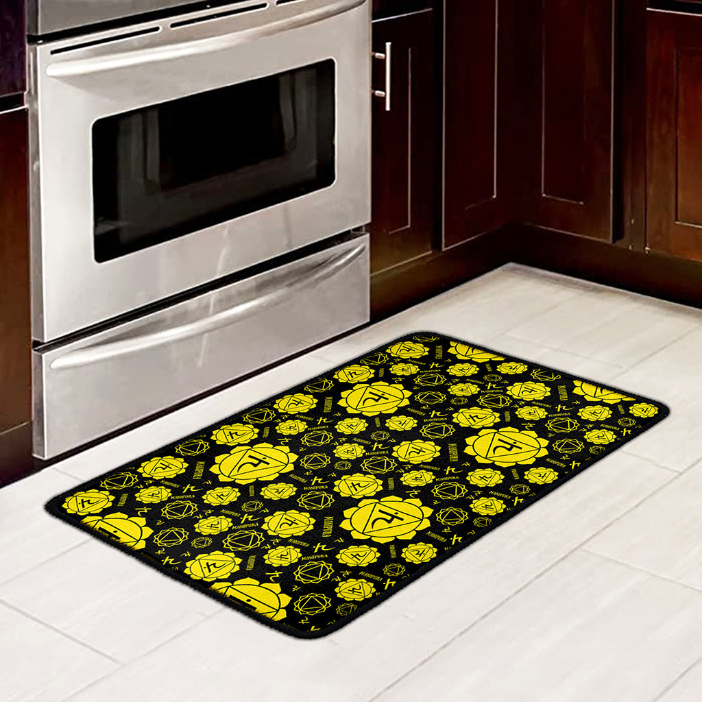 Manipura Chakra Pattern Print Kitchen Mat