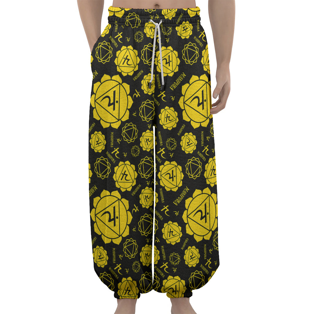 Manipura Chakra Pattern Print Lantern Pants