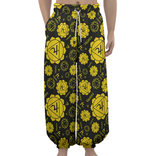 Manipura Chakra Pattern Print Lantern Pants