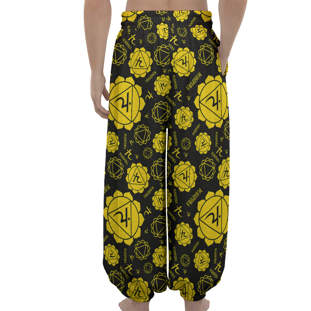 Manipura Chakra Pattern Print Lantern Pants