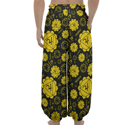 Manipura Chakra Pattern Print Lantern Pants
