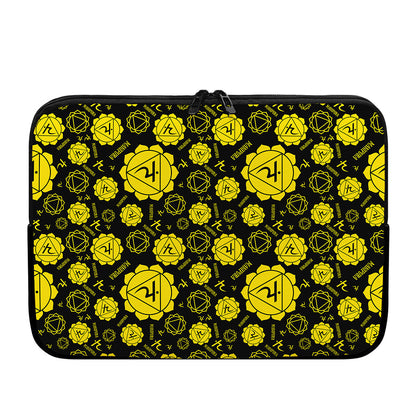 Manipura Chakra Pattern Print Laptop Sleeve