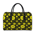 Manipura Chakra Pattern Print Leather Duffel Bag