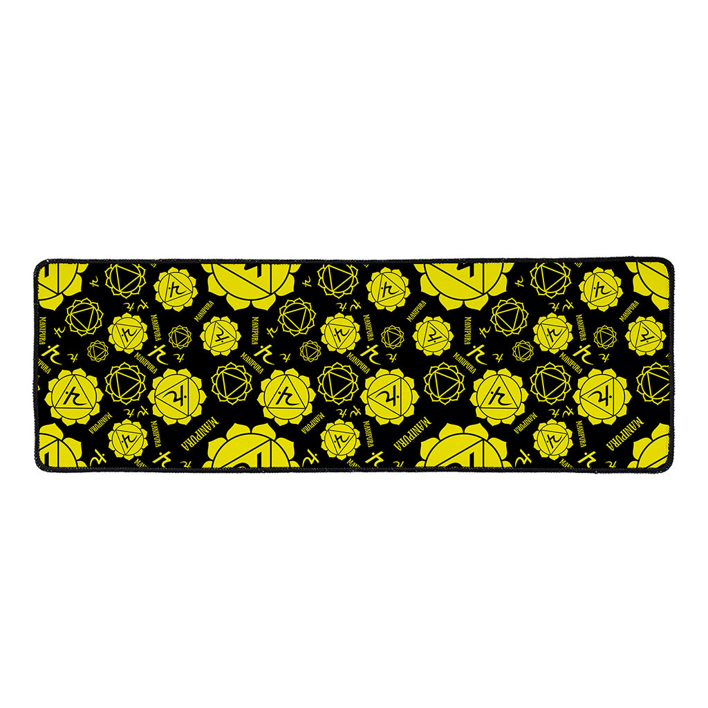 Manipura Chakra Pattern Print Long Kitchen Mat