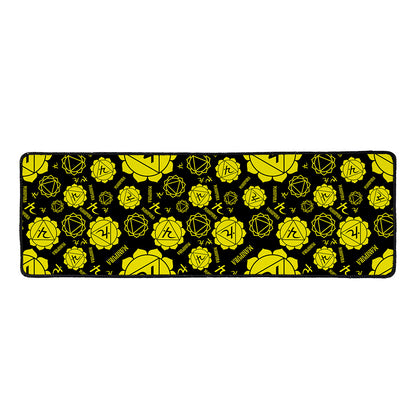 Manipura Chakra Pattern Print Long Kitchen Mat