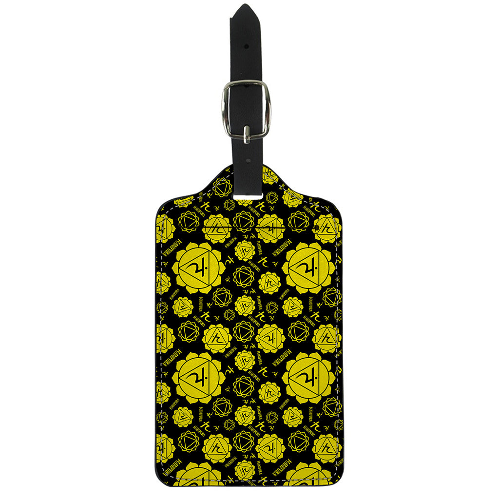 Manipura Chakra Pattern Print Luggage Tag