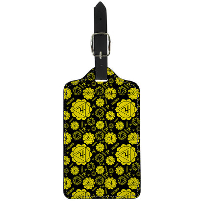 Manipura Chakra Pattern Print Luggage Tag