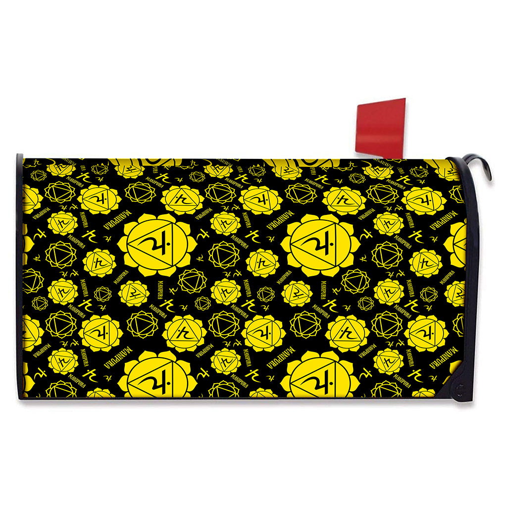 Manipura Chakra Pattern Print Mailbox Cover