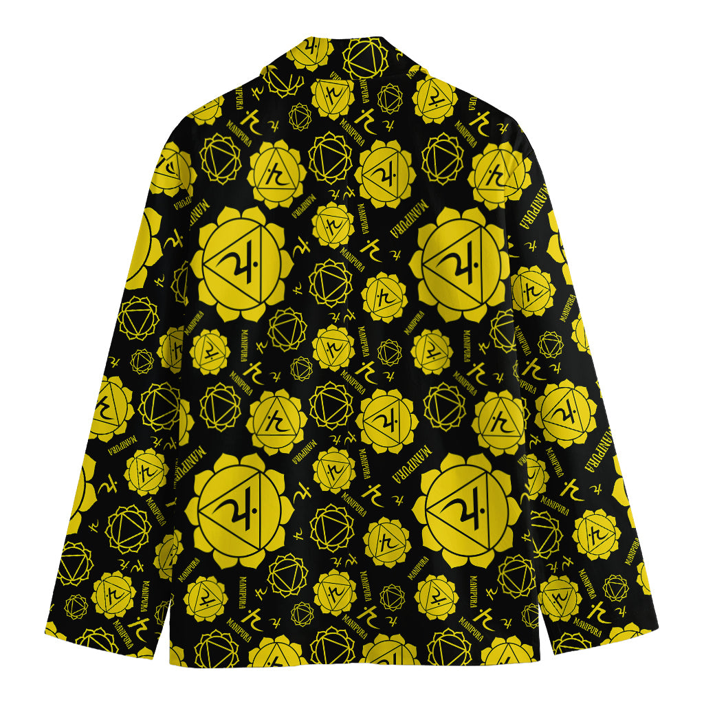 Manipura Chakra Pattern Print Men's Blazer