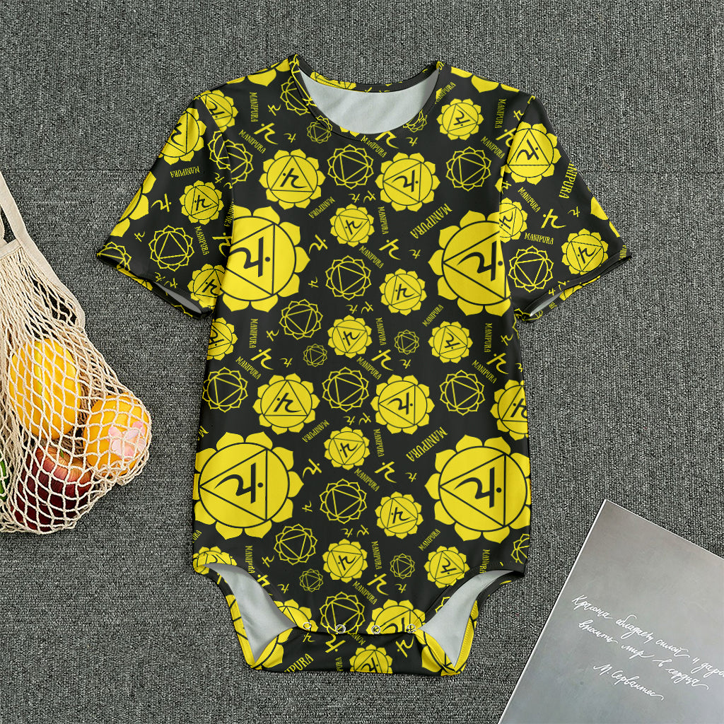 Manipura Chakra Pattern Print Men's Bodysuit
