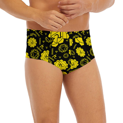 Manipura Chakra Pattern Print Men's Briefs