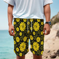 Manipura Chakra Pattern Print Men's Cargo Shorts