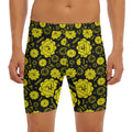 Manipura Chakra Pattern Print Men's Long Boxer Briefs