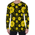 Manipura Chakra Pattern Print Men's Long Sleeve T-Shirt