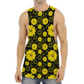 Manipura Chakra Pattern Print Men's Muscle Tank Top