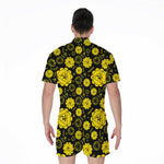Manipura Chakra Pattern Print Men's Rompers