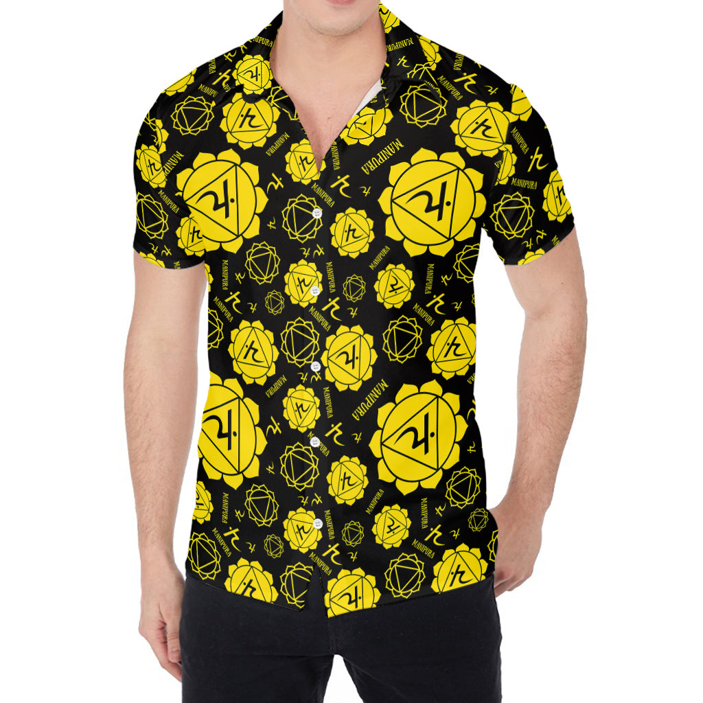 Manipura Chakra Pattern Print Men's Shirt