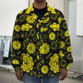 Manipura Chakra Pattern Print Men's Shirt Jacket