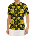 Manipura Chakra Pattern Print Men's Short Sleeve Rash Guard