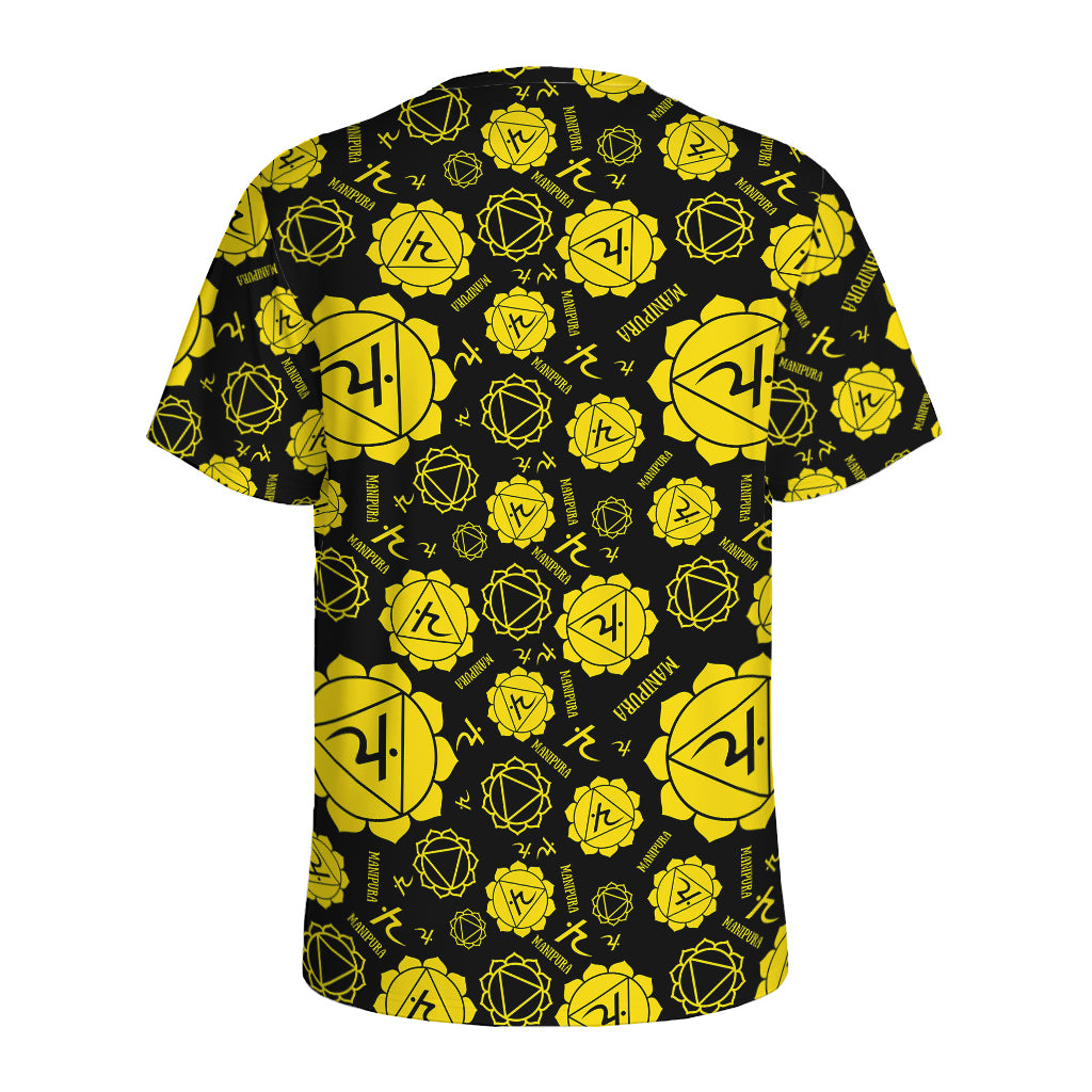 Manipura Chakra Pattern Print Men's Sports T-Shirt