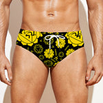 Manipura Chakra Pattern Print Men's Swim Briefs