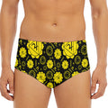 Manipura Chakra Pattern Print Men's Triangle Swim Briefs