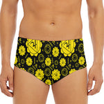 Manipura Chakra Pattern Print Men's Triangle Swim Briefs
