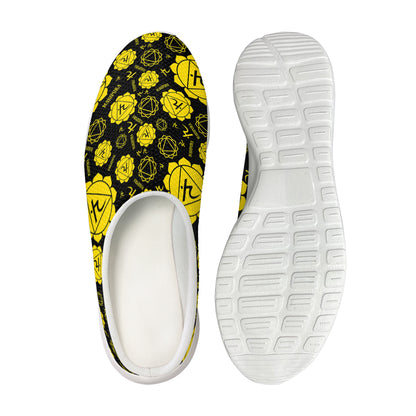 Manipura Chakra Pattern Print Mesh Casual Shoes