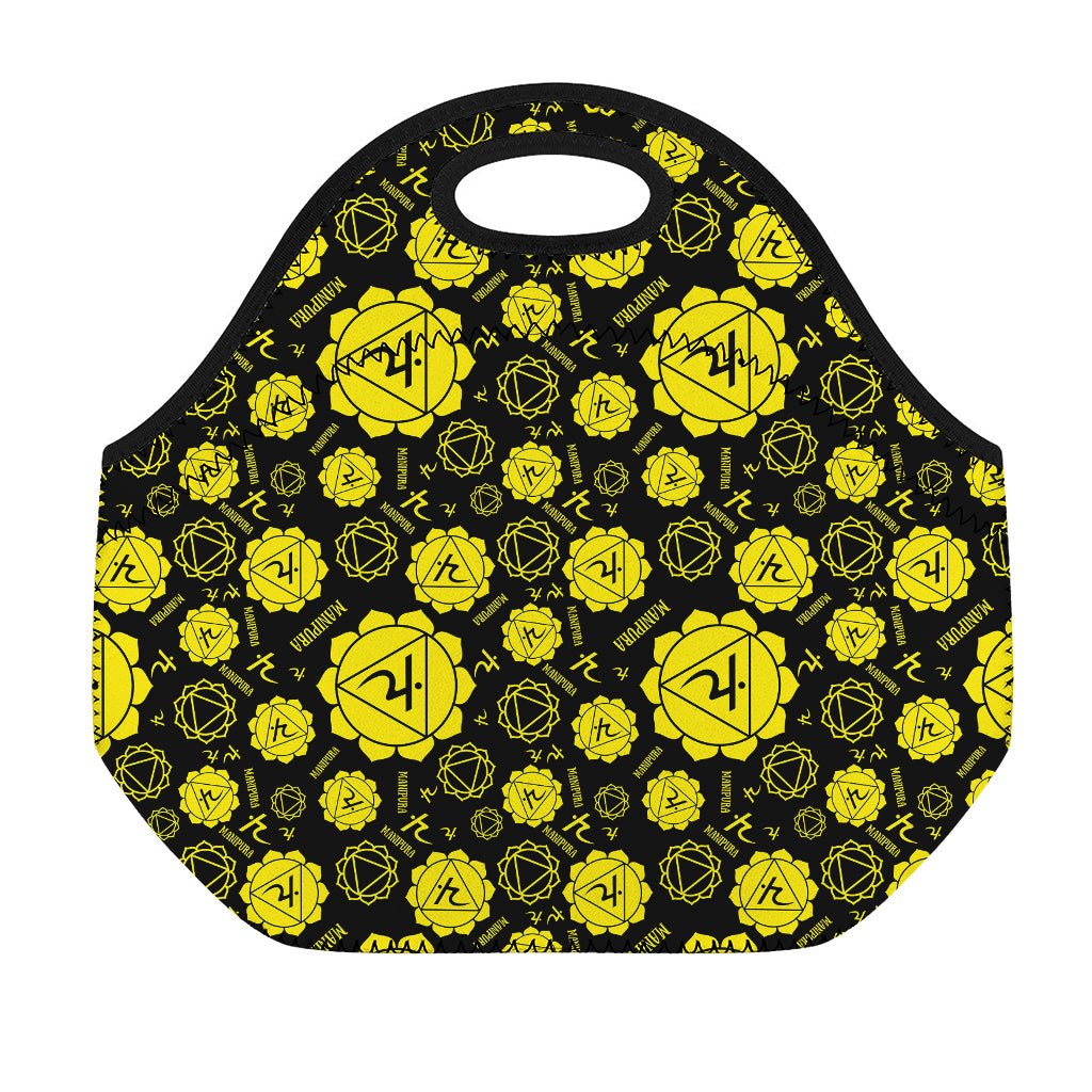 Manipura Chakra Pattern Print Neoprene Lunch Bag