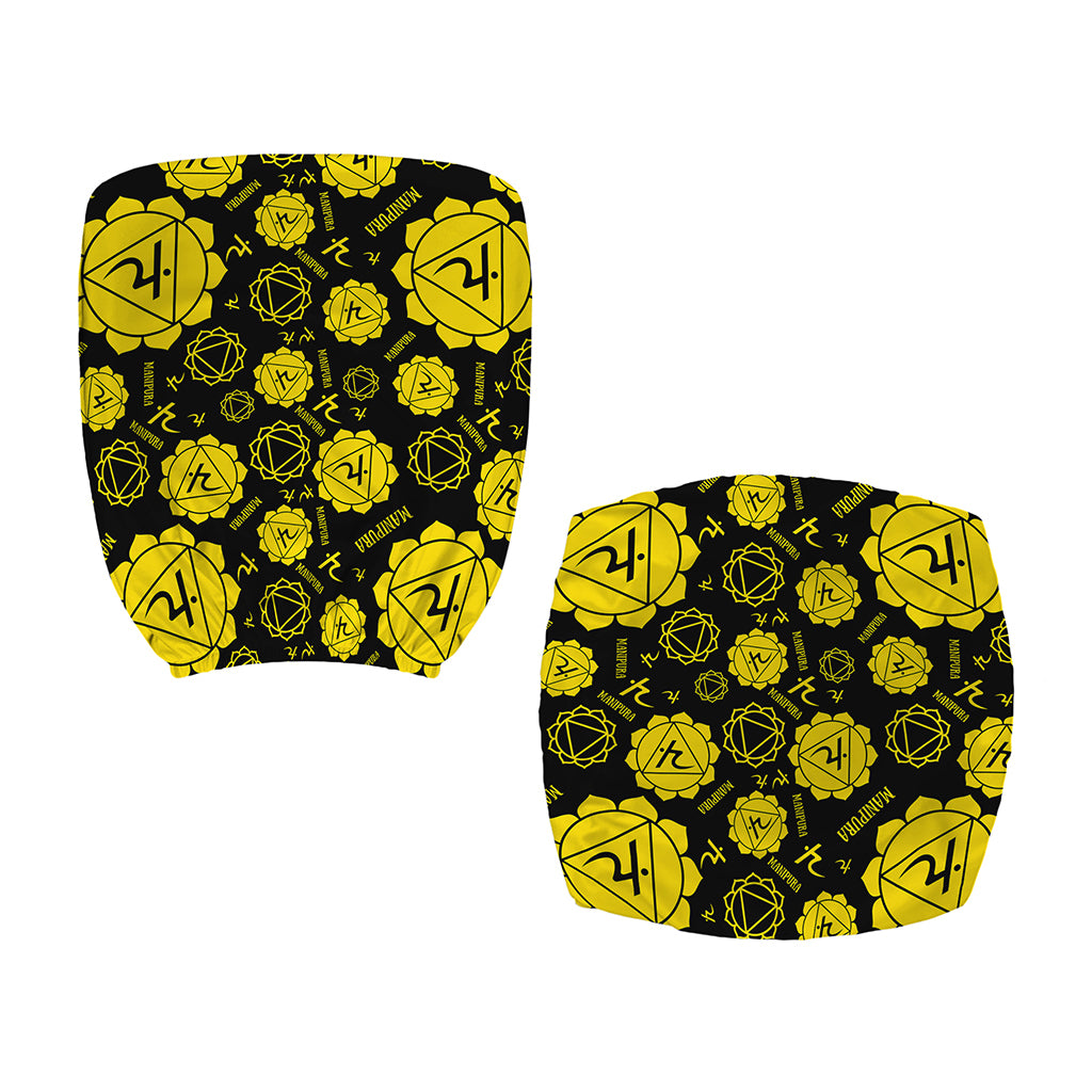 Manipura Chakra Pattern Print Office Chair Cover