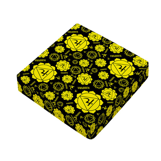 Manipura Chakra Pattern Print Outdoor Seat Cushion Cover