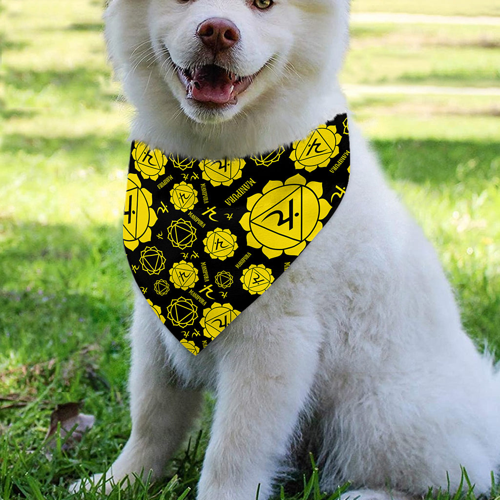Manipura Chakra Pattern Print Over The Collar Dog Bandana