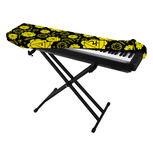 Manipura Chakra Pattern Print Piano Keyboard Cover