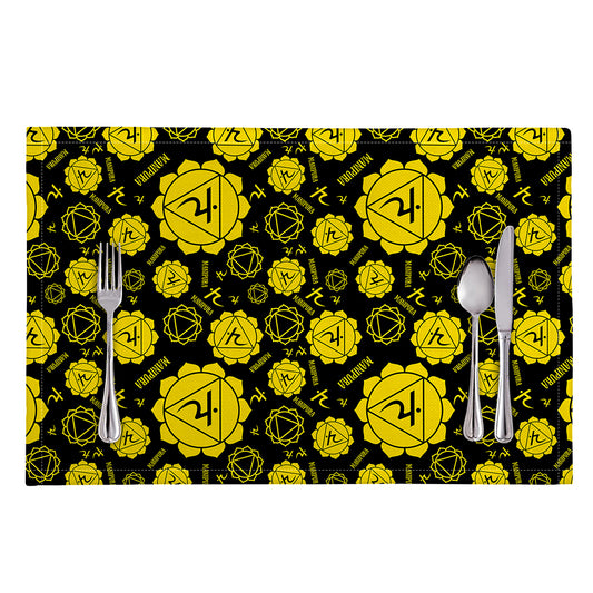 Manipura Chakra Pattern Print Placemat