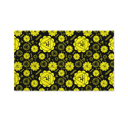 Manipura Chakra Pattern Print Polyester Flag