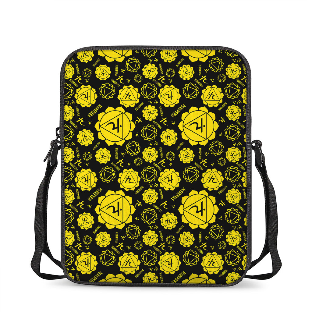 Manipura Chakra Pattern Print Rectangular Crossbody Bag