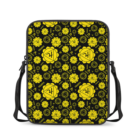Manipura Chakra Pattern Print Rectangular Crossbody Bag