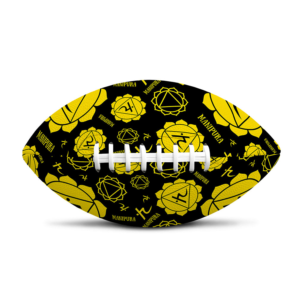 Manipura Chakra Pattern Print Rugby Ball