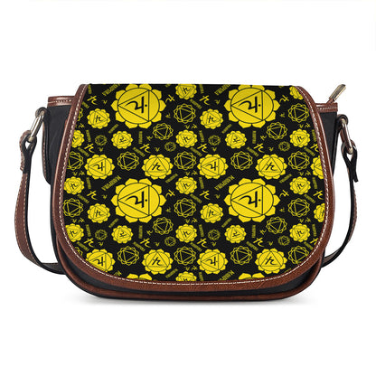 Manipura Chakra Pattern Print Saddle Bag