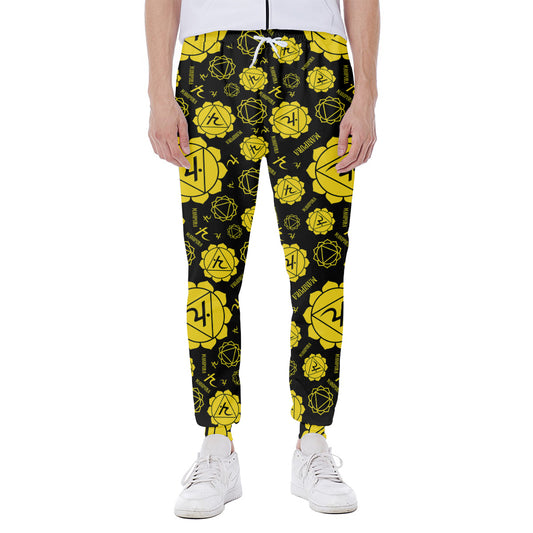 Manipura Chakra Pattern Print Scuba Joggers