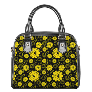 Manipura Chakra Pattern Print Shoulder Handbag